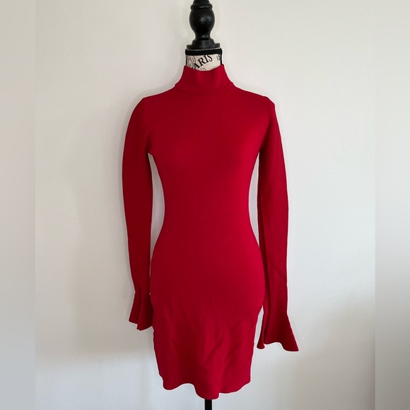 Michael Kors Dresses & Skirts - Red ribbed Michael Kors dress size small (0121)